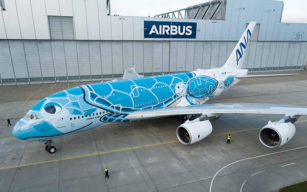 Gallery: Airbus unveils first ANA A380 in sea turtle livery